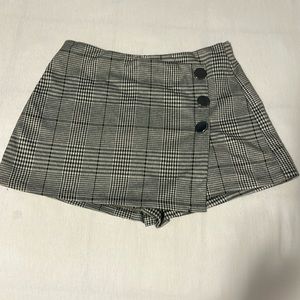 Plaid skort